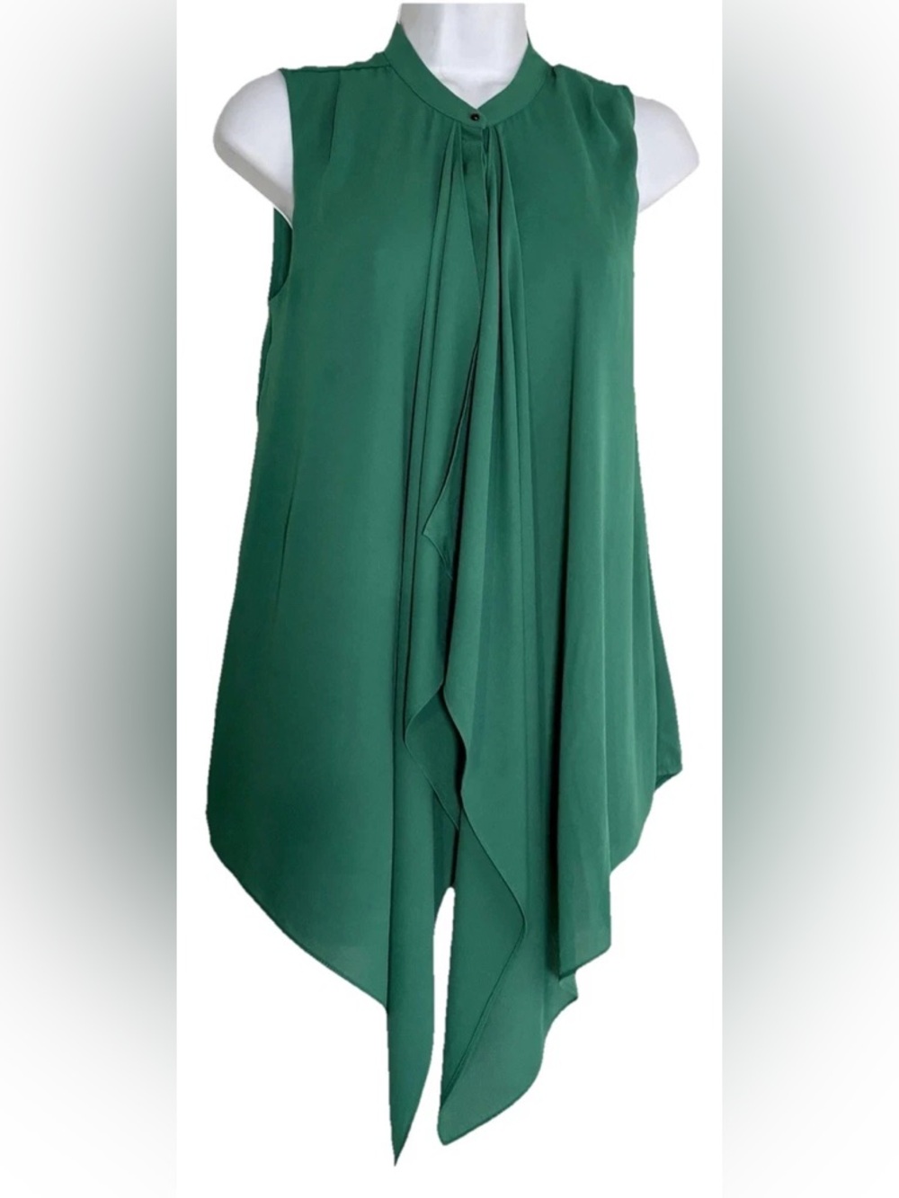H&M Emerald Green Asymmetrical Draped blouse